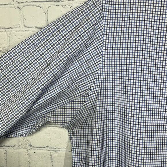 Polo Ralph Lauren Shirt Mens 2XL XXL Button Up Plaid Check Gingham Blue Pony - Picture 2 of 13